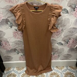 PRETTY long rose colored ‘EXPRESS” dress!! great condition!!